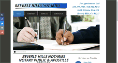 Desktop Screenshot of beverlyhillsnotaries.com